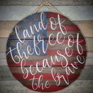 Round 15.75" wall/door sign/hanger